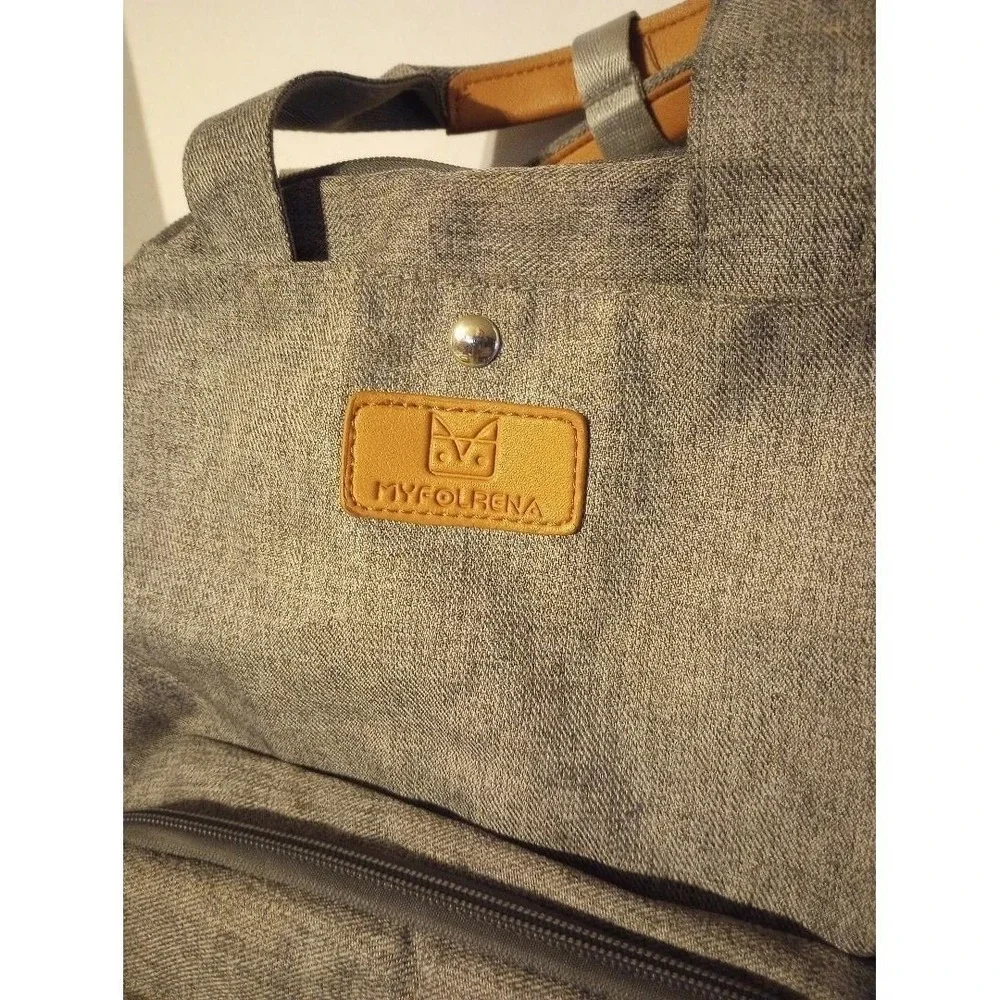 My Folrena Gray Diaper Bag Backpack‎ Multifunction Travel Back Pack